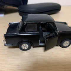 レトロ車　バイク置物の画像