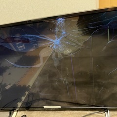 FUNAI 液晶テレビ　画面割れの画像