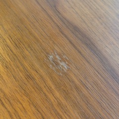 [お話中]大塚
家具ユノ3ダイニングテーブル（ウォールナット）＋チェア4脚セットの画像