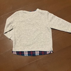 COMME ÇA ISM  レイヤード風トレーナー　100cm       の画像