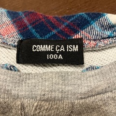 COMME ÇA ISM  レイヤード風トレーナー　100cm       の画像