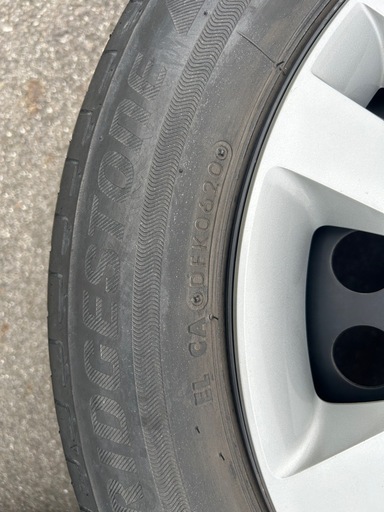 引取歓迎中古HONDA フィット GR系 純正 スチール 15インチ 6J +50 185/60R15 BRIDGESTONE エコピ