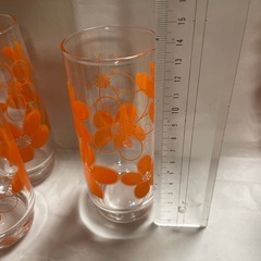 昭和レトロなガラスコップ　5個セットの画像