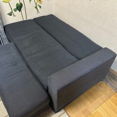 訳あり）無料）ソファベッド　スツール付きの画像