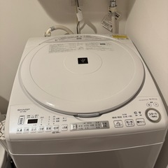 SHARP ES-TX8G 縦型洗濯乾燥機 洗濯8kg・乾燥4.5kg 2023年購入の画像