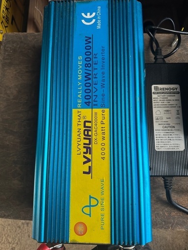 決まりました
レノジーリチウムイオンバッテリーインバーター充電器セット