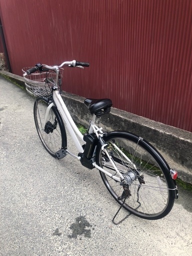 【京都発】京の楽チャリ　電動アシスト自転車　ブリヂストン　アルベルト　白色　27インチ
