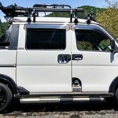 ダイハツ ハイゼットカーゴ デッキバンＧ　K-STYLĒカスタム掲載車　5MT　４WD　禁煙車　車検長期28/2　ワンオーナー本人　　の画像