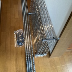 ① 訳あり　スチールラック　4段　　家具　収納　収納棚の画像