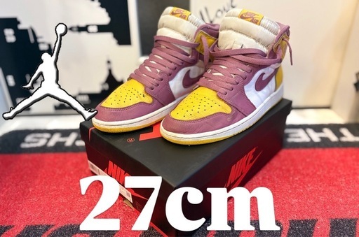 エアジョーダン1 high OG AJ1 レイカーズ　unc ブラザーフッド