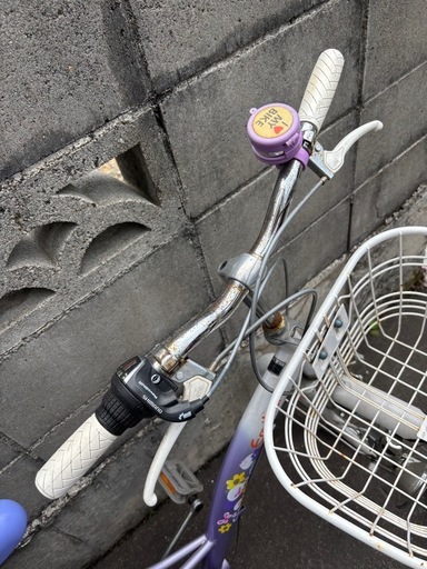 ギア付き22インチ自転車ライトパープル
