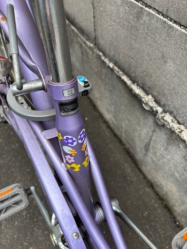 ギア付き22インチ自転車ライトパープル