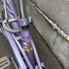 ギア付き22インチ自転車ライトパープルの画像