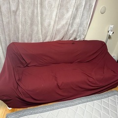 【格安】3人掛け 本革ソファー（グリーン）｜座り心地抜群！補修・カバー前提の方にの画像