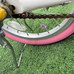 ミニーちゃん子供用自転車　中古　登録無しの画像