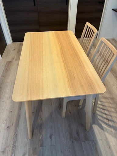 IKEA イケア テーブル LISABO 椅子2脚セット (だいちゃそ) 船町の