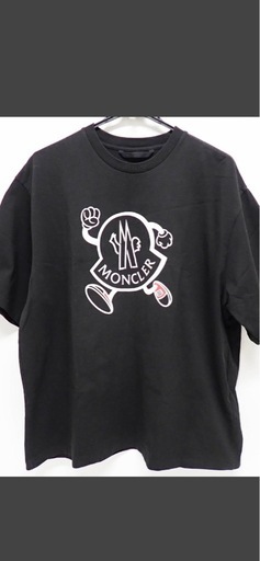 モンクレール MONCLER 半袖 Tシャツ ロゴキャラクター 黒 Lサイズ 2022年製 中古