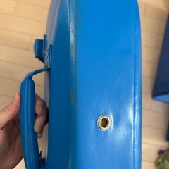 【新極真会 ビッグミット】青い空手練習用ミットの画像