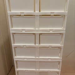 ニトリ　収納ボックス　ホワイトの画像