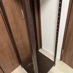 金属ラック　ブラウンの画像