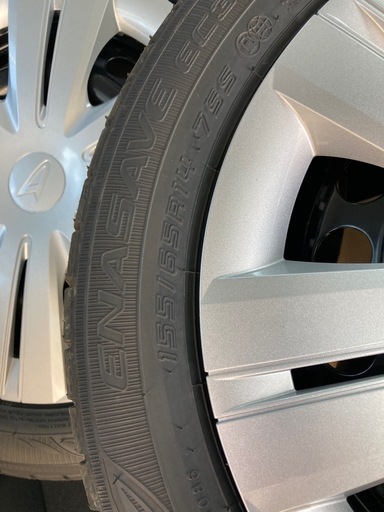 ダイハツ新車外しダンロップタイヤ14インチ純正ホイール   　
