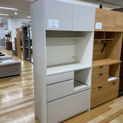 トレファクラパーク岸和田店】レンジボード Pamouna ホワイト トレファクラパーク岸和田店】レンジボード Pamouna ホワイト