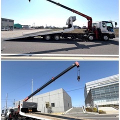 平成10年　いすゞギガ　4段セルフクレーン　21万km台　12.5㌧積載　花見台製スライド　ウインチ　2デフ　寝台　の画像