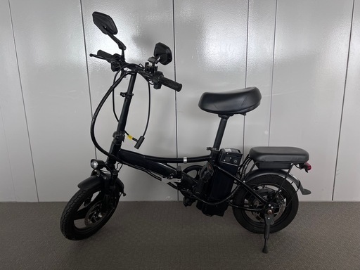 折りたたみ式電動アシスト自転車 ブラック (夜明け) 荒川車庫前の