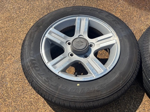175/80R16 ブリヂストン DUELER アルミ付 2本