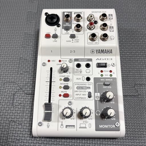 YAMAHA AG03 配信セット マイク・ヘッドホン付 動作確認済