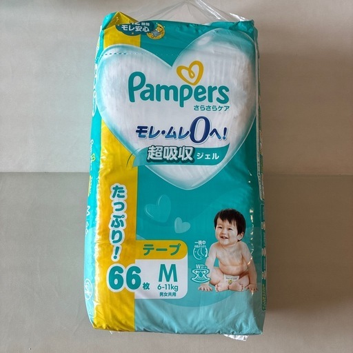パンパース 【テープ Mサイズ】 オムツ さらさらケア (6~11kg) 66枚 ×7