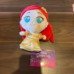 ディズニープリンセスぬいぐるみ(アリエル　ベル　ジャスミン　オーロラ姫の画像