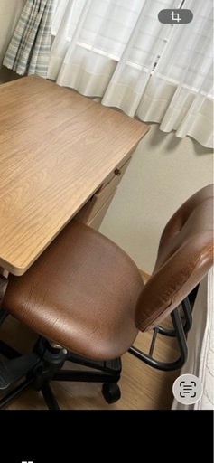 イトーキ　　　木目調 学習机と回転椅子セット