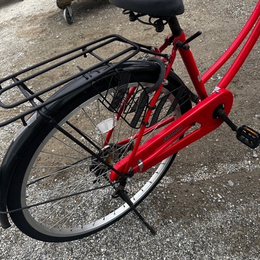 放【格安自転車販売】【Charlotte】自転車 26インチ  レッド