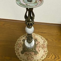 【訳あり】大理石円形サイドミニテーブルの画像