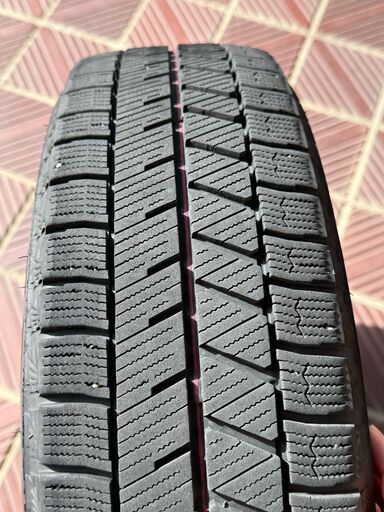【安平町・引取限定】ブリザック VRX3 155/65R14 アルミホイール付 4本セット（2024年製・実質1シーズンのみ）