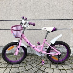 16インチ　子供自転車　補助輪付きの画像