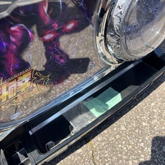 良品 Sammy サミー 5号機 パチスロ北斗の拳 修羅の国篇 カイオウパネル コイン不要機付き スロット台の画像