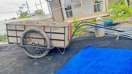 状態良好　リヤカー　　農業　野菜　畑　