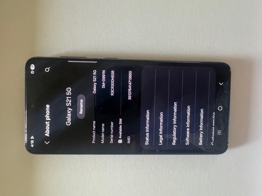 【早い者勝ち】Galaxy S21 ファントムグレー 256GB　本体のみ