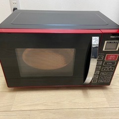 山善 MOR-Y165-R(レッド)オーブンレンジの画像