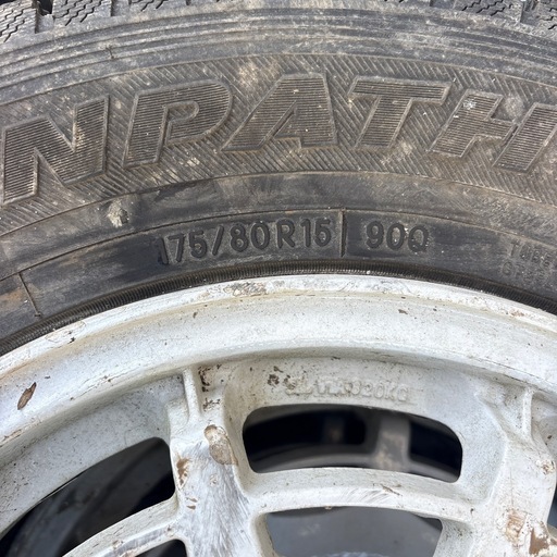 三菱パジェロミニ　ラリーアート純正OPホイール　RALLIART　175/80R15　114.3 5H　15×5J+46