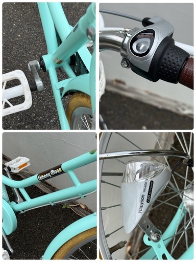 店舗受取限定】ジュニアシティ 子供自転車 シェルム 22インチ 外装6段 22インチ自転車