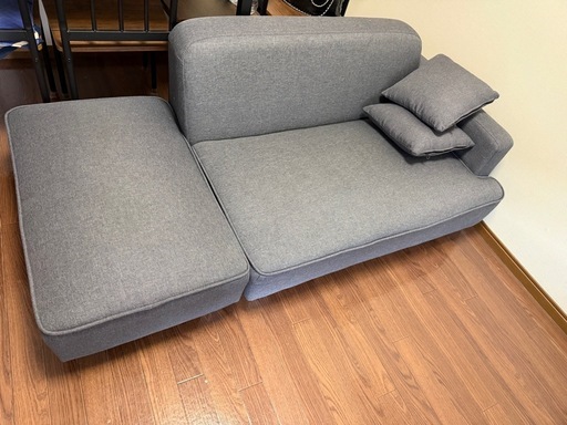中古✦3人掛けカウチソファー✦汚れ傷ヘタり有 アイリスプラザ カウチソファー (谷) 南古谷のソファ《3人掛けソファ