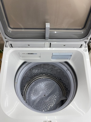 【ドリーム川西店限定】☆ジモティー見たよ割引☆  シャープ 8.0kg洗濯機 ES-PW8D 2019 クリーニング済み 【21255