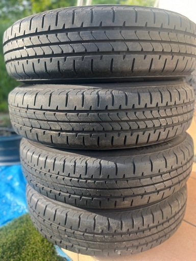 タイヤホイール4本セット(145/80R13 75s)2025年 BRIDGESTONEのサマタイヤ