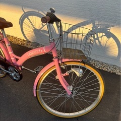 女の子　自転車の画像