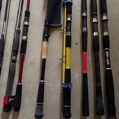 釣竿各種、大物〜小物まで、中古品、の画像