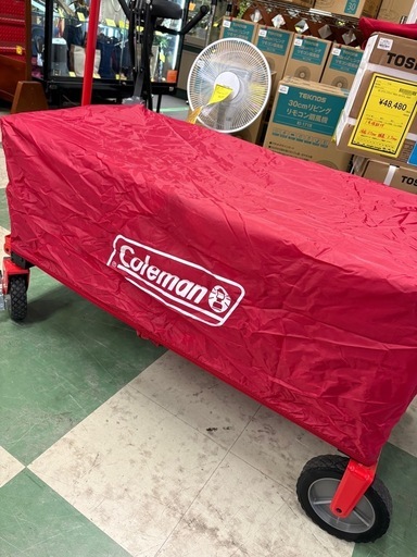 Amazon | Coleman(コールマン) アウトドアワゴンNX(レッド ジャングルジャングル貝塚店　ジモティ割有　コールマン　Coleman　 アウトドアワゴン　レッド　赤色　折りたたみ式　キャリーカート　