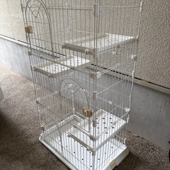 アイリスオーヤマ　3段キャットケージ　中古の画像